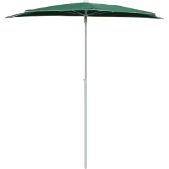 Online FinePRICE Puoliaurinkovarjo tangolla 180x90 cm vihreä
