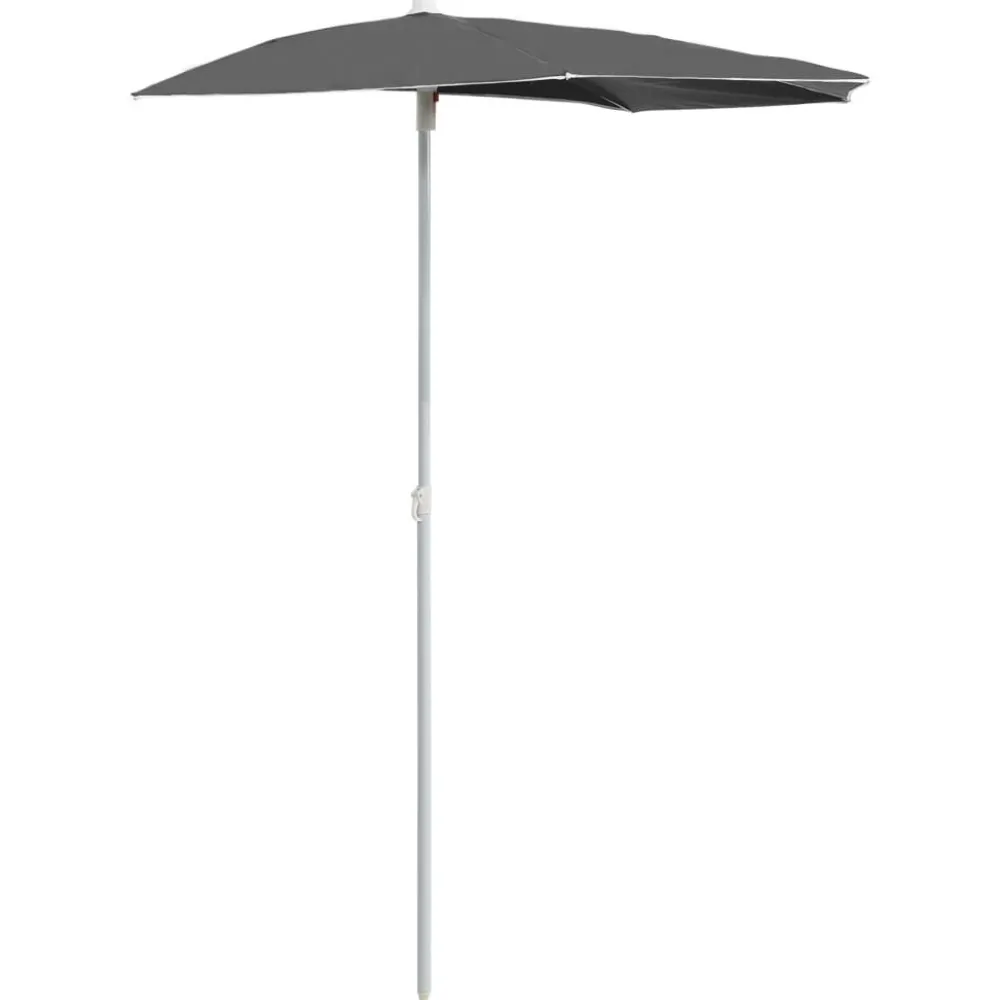 Best FinePRICE Puoliaurinkovarjo tangolla 180x90 cm antrasiitti