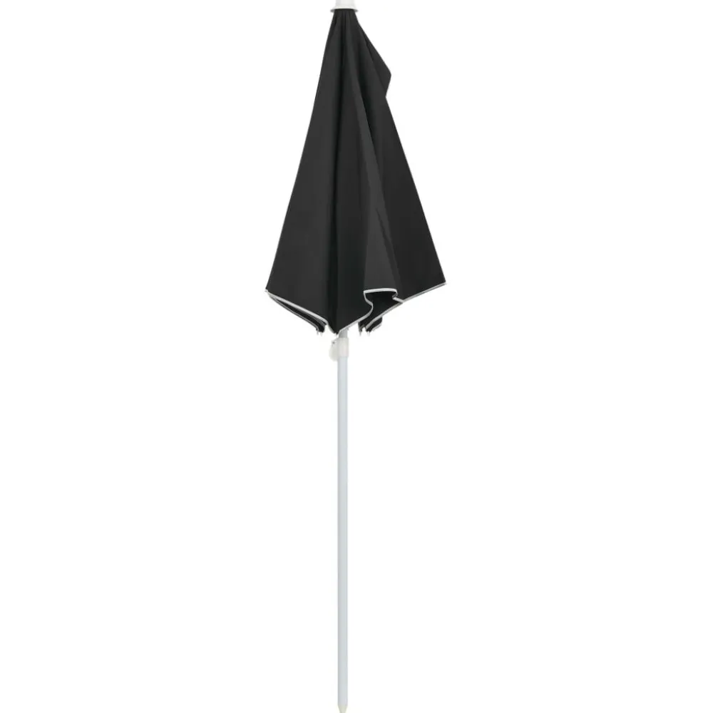Discount FinePRICE Puoliaurinkovarjo tangolla 180x90 cm musta