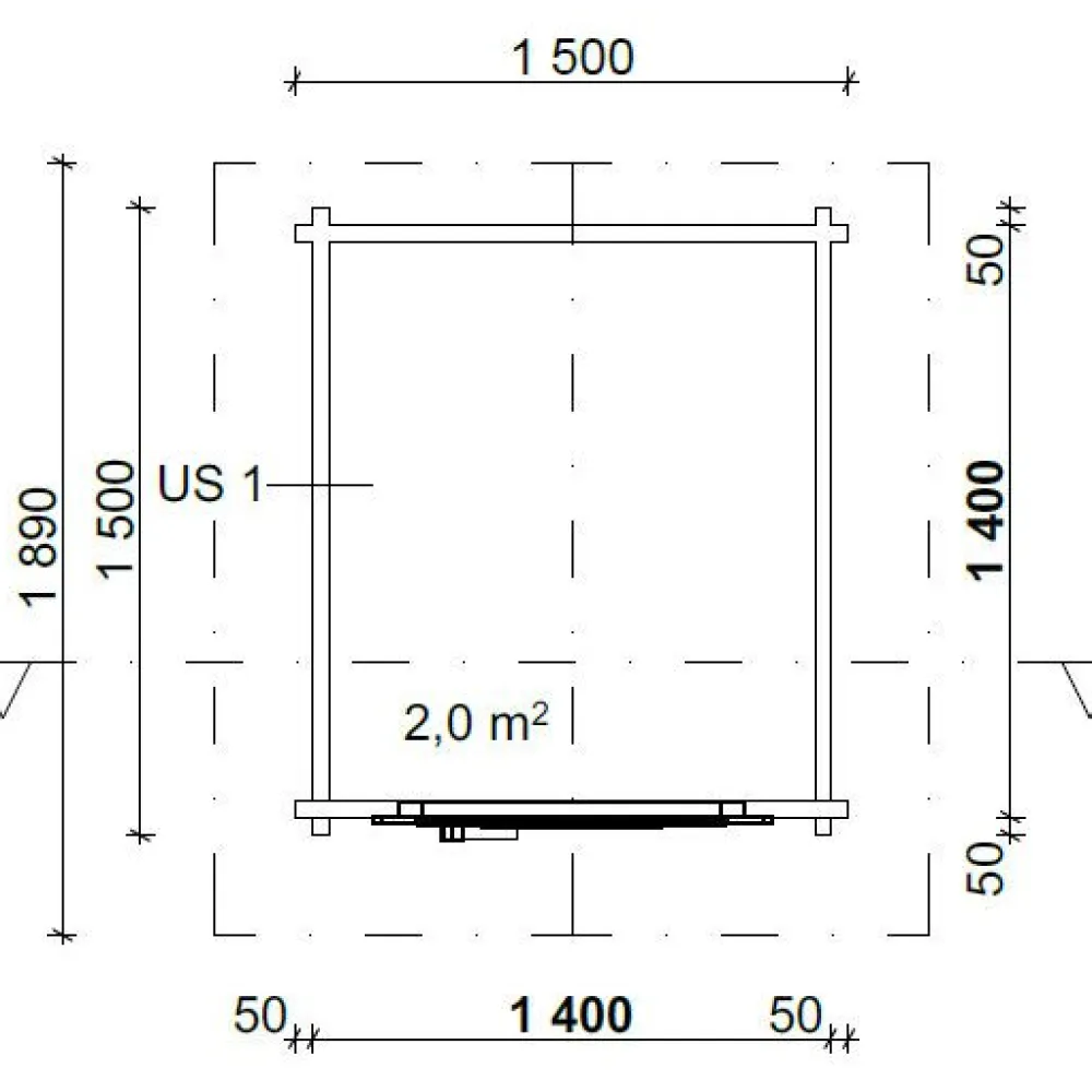 New LP Garden Puucee T2, 2m², harjakatto
