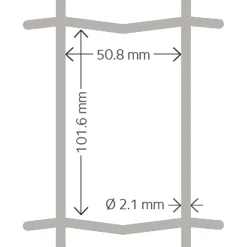 Outlet Hortus Puutarha-aita 5x10cm 1,2x25m galvanoitu
