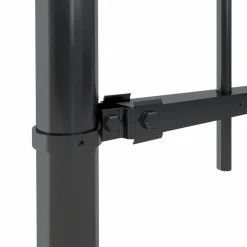 Best FinePRICE Puutarha-aita keihäskärjillä 8.5x1.5m teräs musta