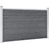 Best FinePRICE Puutarha-aita WPC 180x105 cm harmaa