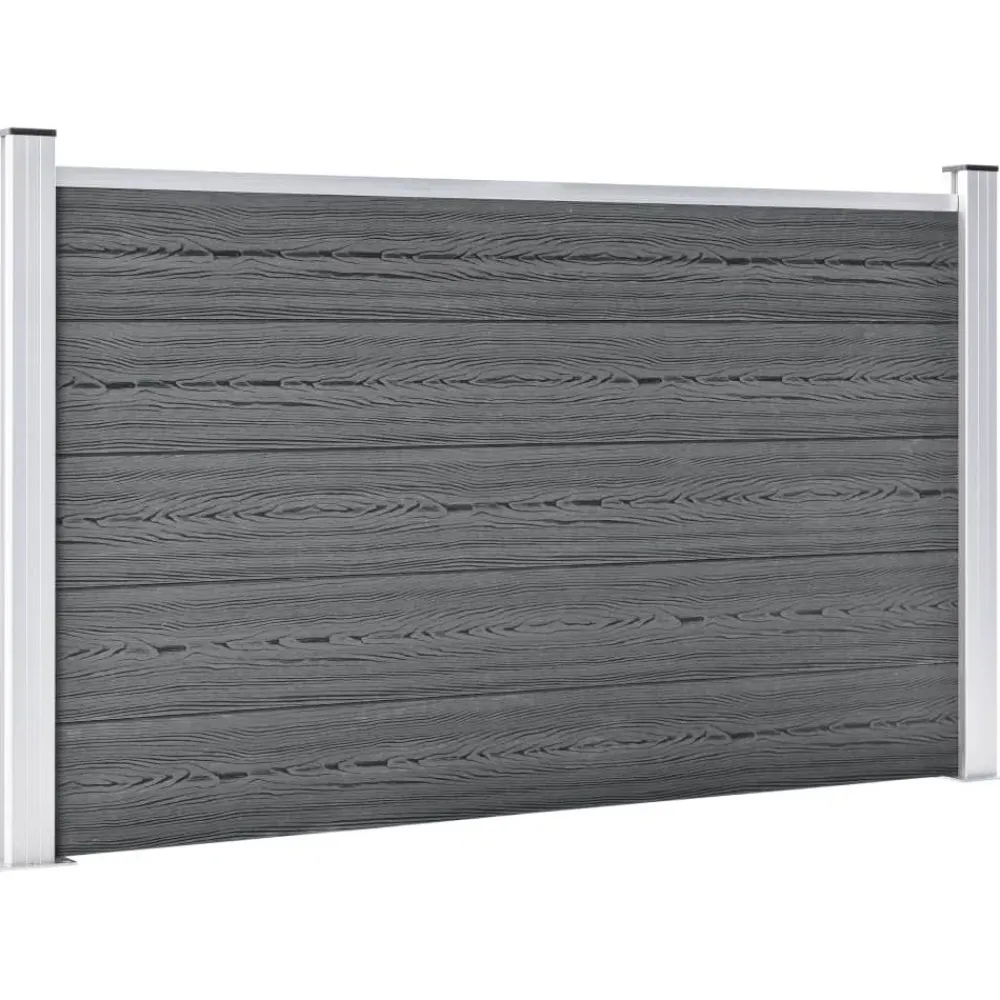 Best FinePRICE Puutarha-aita WPC 180x105 cm harmaa