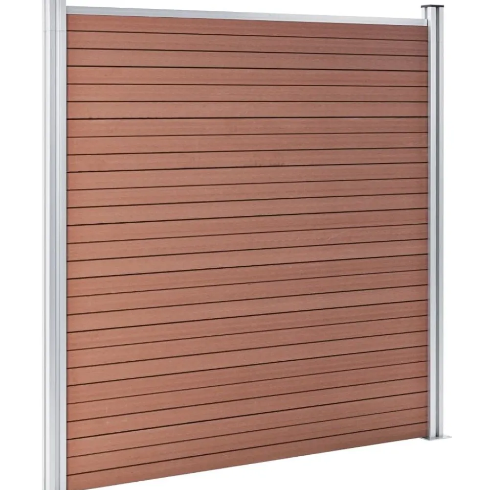 Hot FinePRICE Puutarha-aita WPC 180x186 cm ruskea
