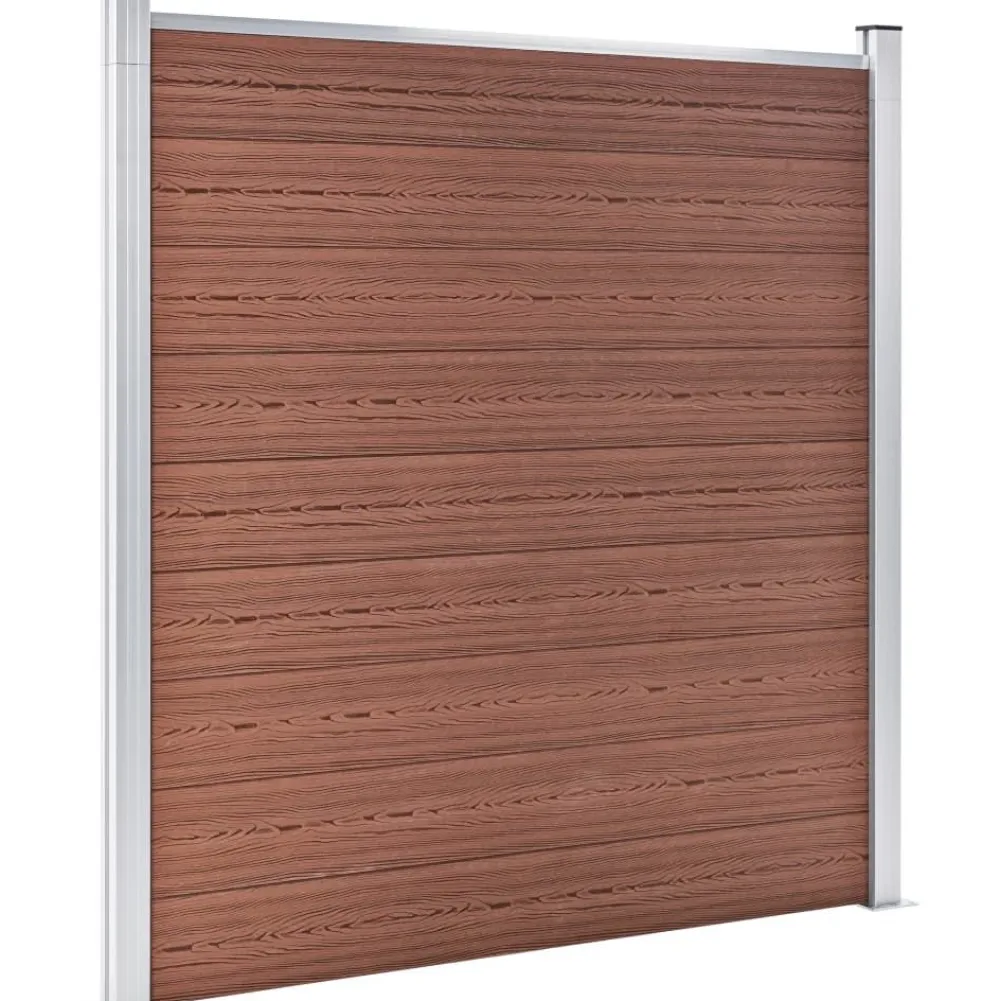 Hot FinePRICE Puutarha-aita WPC 180x186 cm ruskea