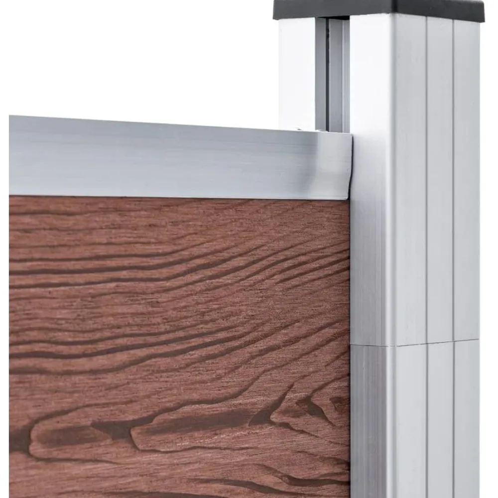 Hot FinePRICE Puutarha-aita WPC 180x186 cm ruskea