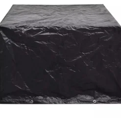 FinePRICE Puutarhahuonekalujen suoja polyrottinki 8 purjerengasta 113 x 113cm