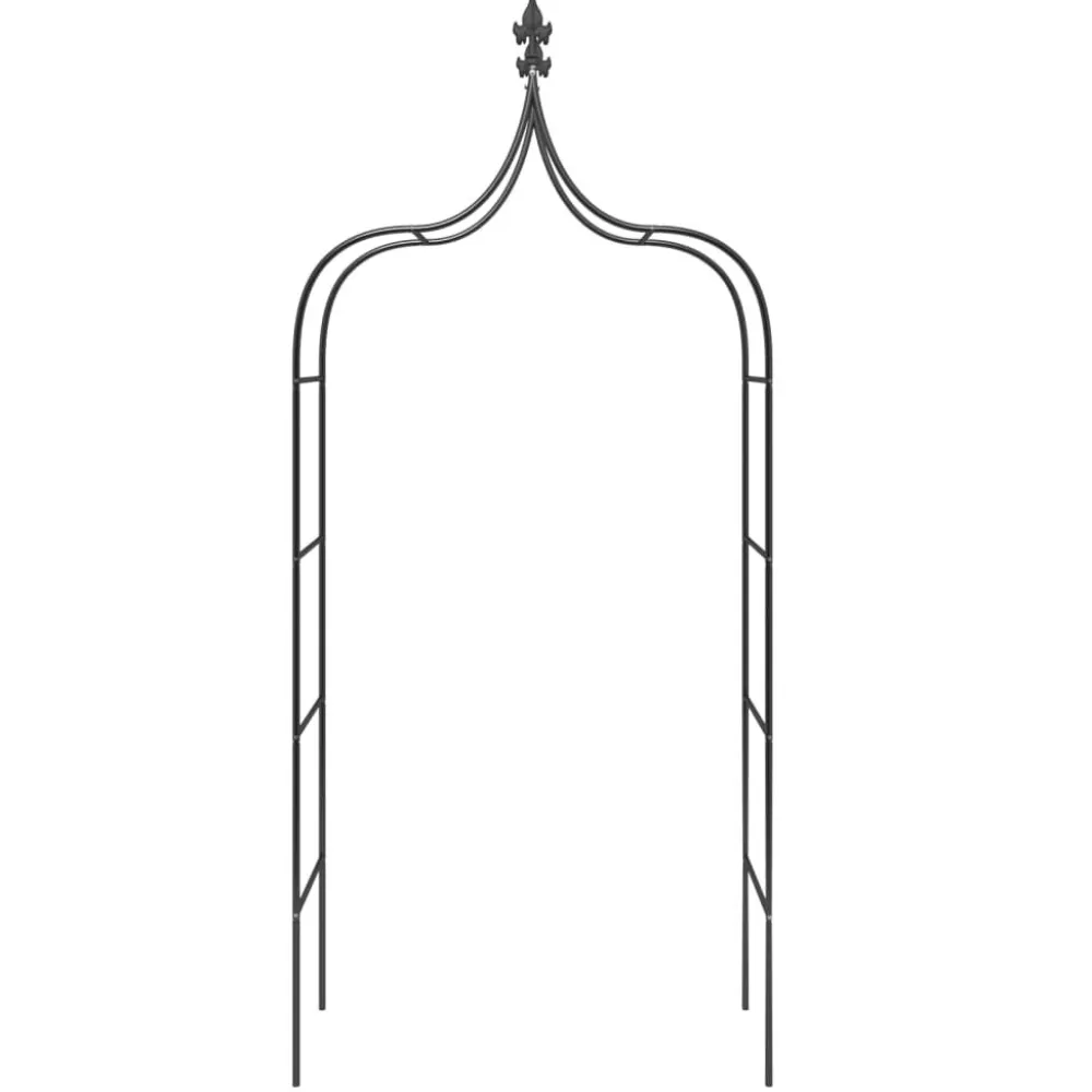 Sale FinePRICE Puutarhakaaret 2 kpl 120x38x260 cm teräs musta