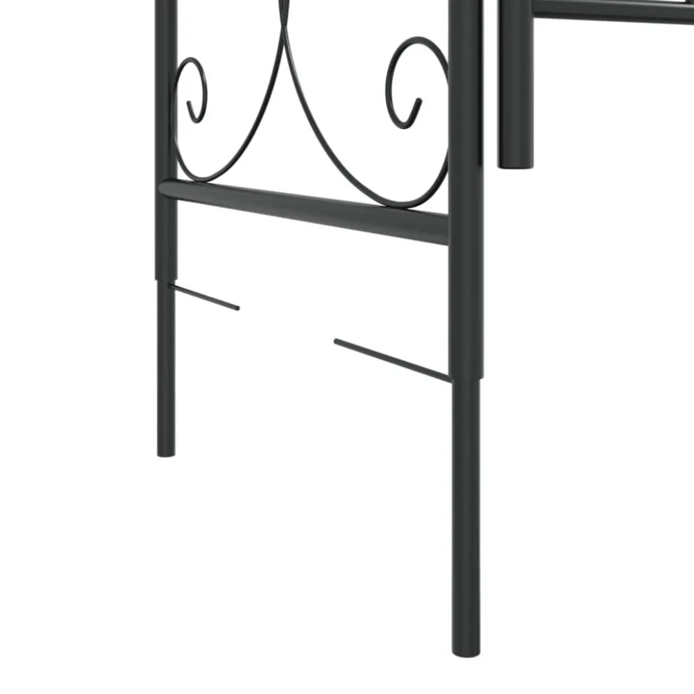 Outlet FinePRICE Puutarhakaari portilla 108x45x235 cm teräs musta
