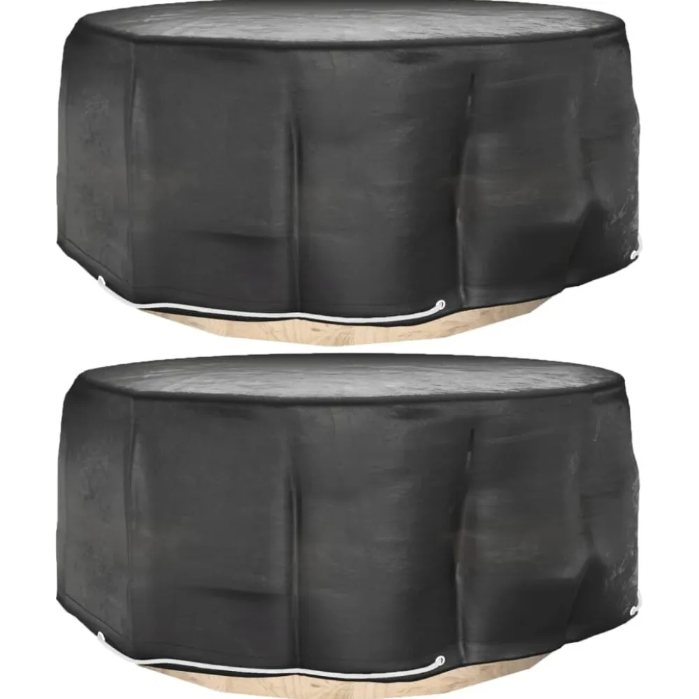 Best FinePRICE Puutarhakalusteiden suoja 10 purjerengasta Ø230x90 cm pyöreä