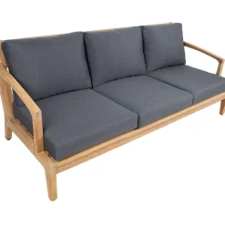 Clearance Home4you Puutarhakalustesetti MALDIVE pöytä, sohva, 2 tuolia ja rahi, ruskea