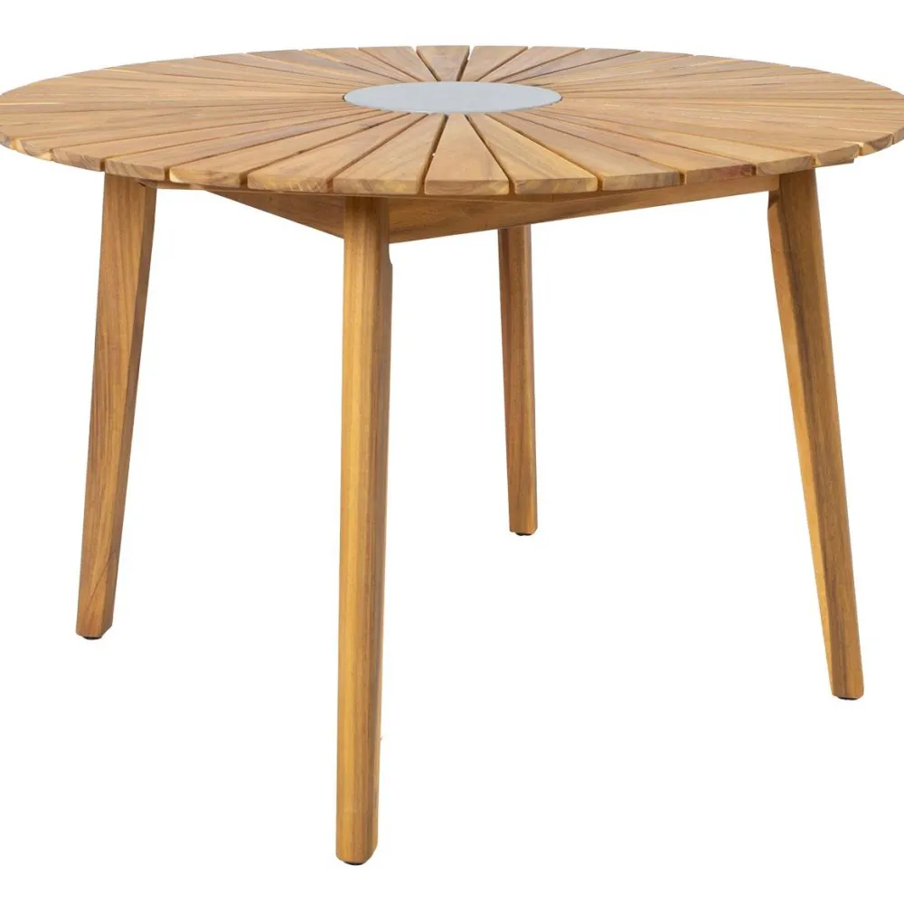 Home4you Puutarhakalustesetti FLORIDA pöytä ja 4 tuolia, beige
