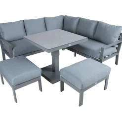 Hot Home4you Puutarhakalustesetti RIO 4-osainen, harmahtava, beige