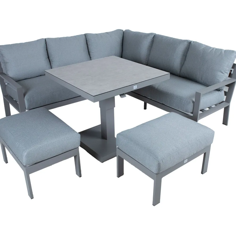 Hot Home4you Puutarhakalustesetti RIO 4-osainen, harmahtava, beige