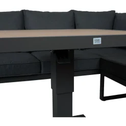 Home4you Puutarhakalustesetti PARKER 4-osainen, harmaa
