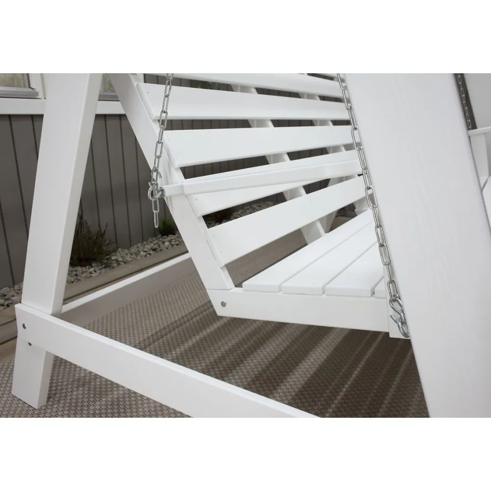 Baltic Garden Puutarhakeinu katoksella Pelle 165cm valkoinen/musta