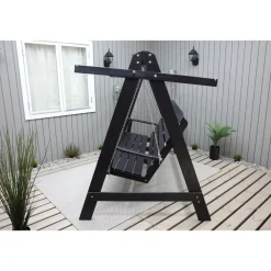 Clearance Baltic Garden Puutarhakeinu katoksella Pelle 165cm musta