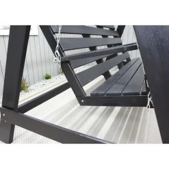 Clearance Baltic Garden Puutarhakeinu katoksella Pelle 165cm musta
