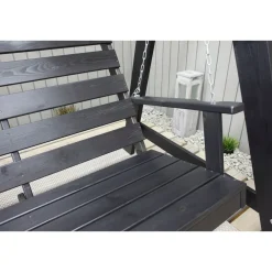 Clearance Baltic Garden Puutarhakeinu katoksella Pelle 165cm musta