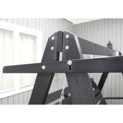 Clearance Baltic Garden Puutarhakeinu katoksella Pelle 165cm musta