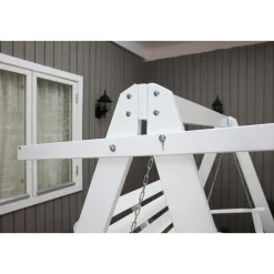 Discount Baltic Garden Puutarhakeinu katoksella Pelle 165cm valkoinen/sininen