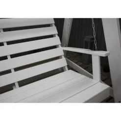 Discount Baltic Garden Puutarhakeinu katoksella Pelle 165cm valkoinen/sininen