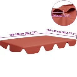 New FinePRICE Puutarhakeinun Vaihtokatos musta 188/168x145/110 cm (12093)