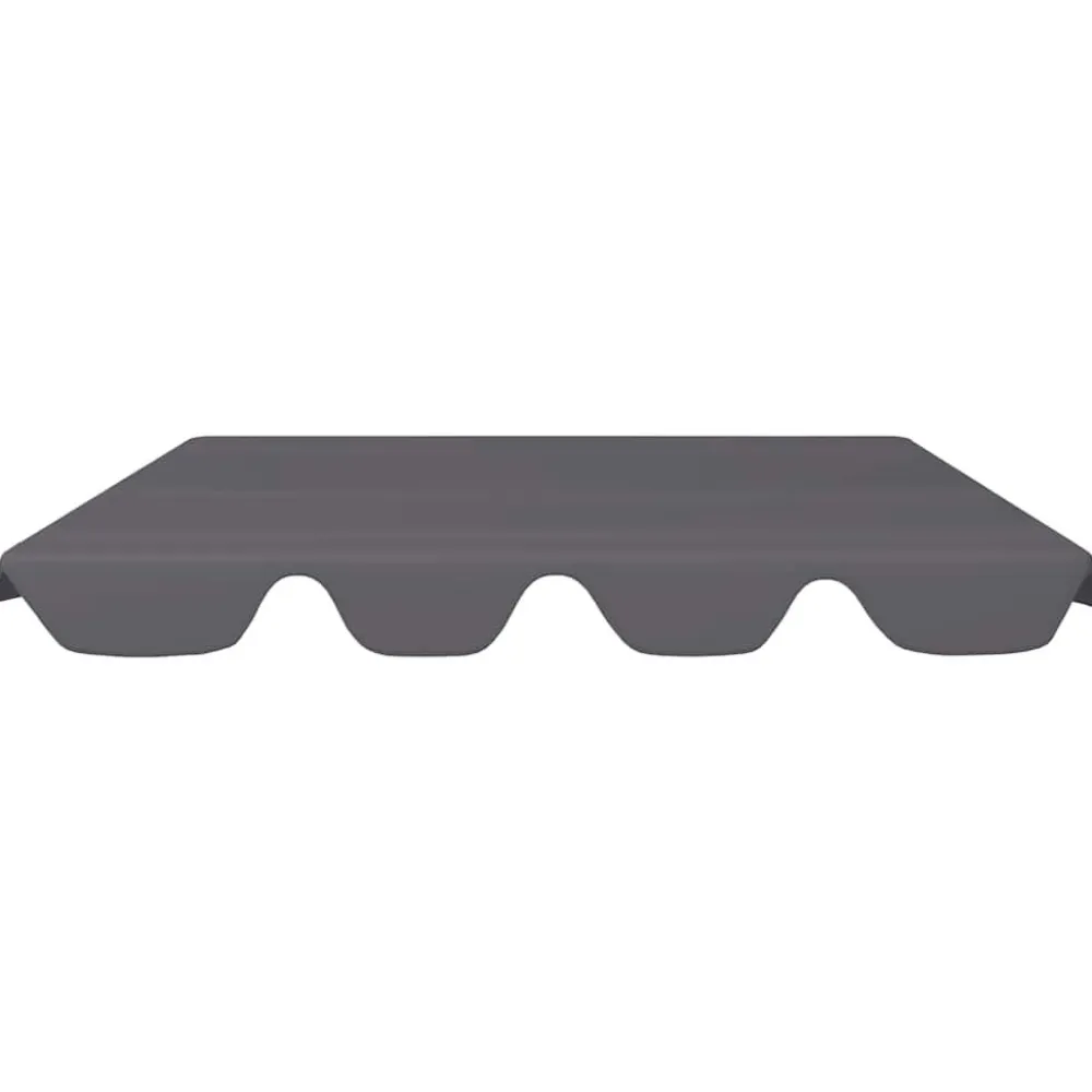 New FinePRICE Puutarhakeinun Vaihtokatos musta 188/168x145/110 cm (12093)