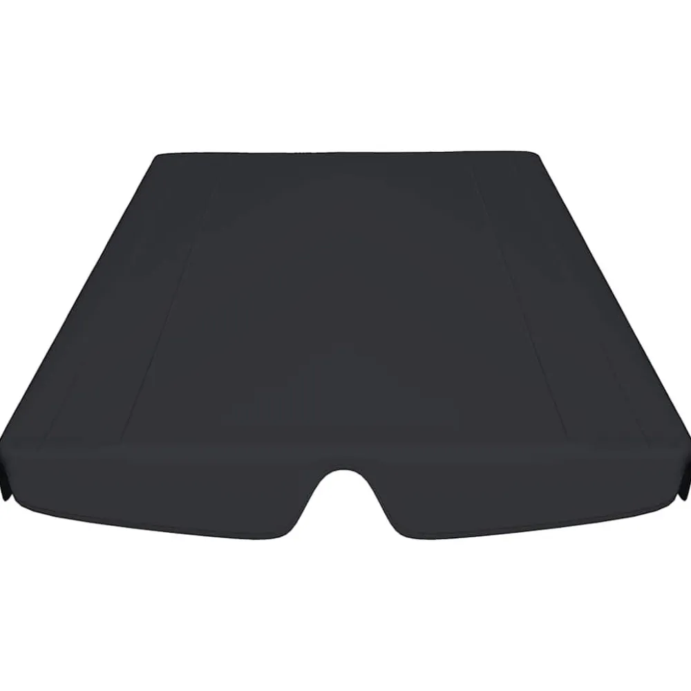 New FinePRICE Puutarhakeinun Vaihtokatos musta 188/168x145/110 cm (12093)