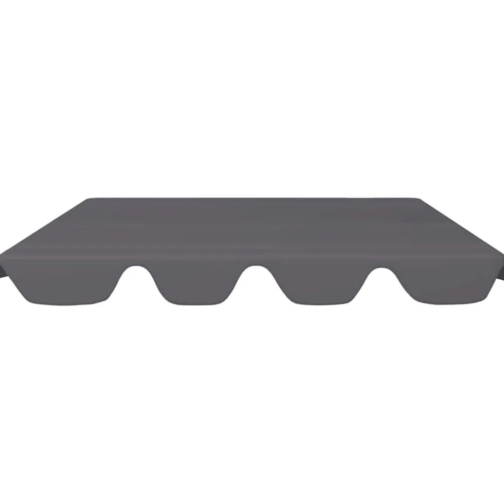 New FinePRICE Puutarhakeinun Vaihtokatos musta 188/168x145/110 cm (12093)
