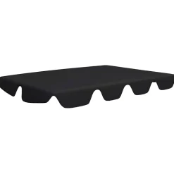 New FinePRICE Puutarhakeinun Vaihtokatos musta 188/168x145/110 cm (12093)