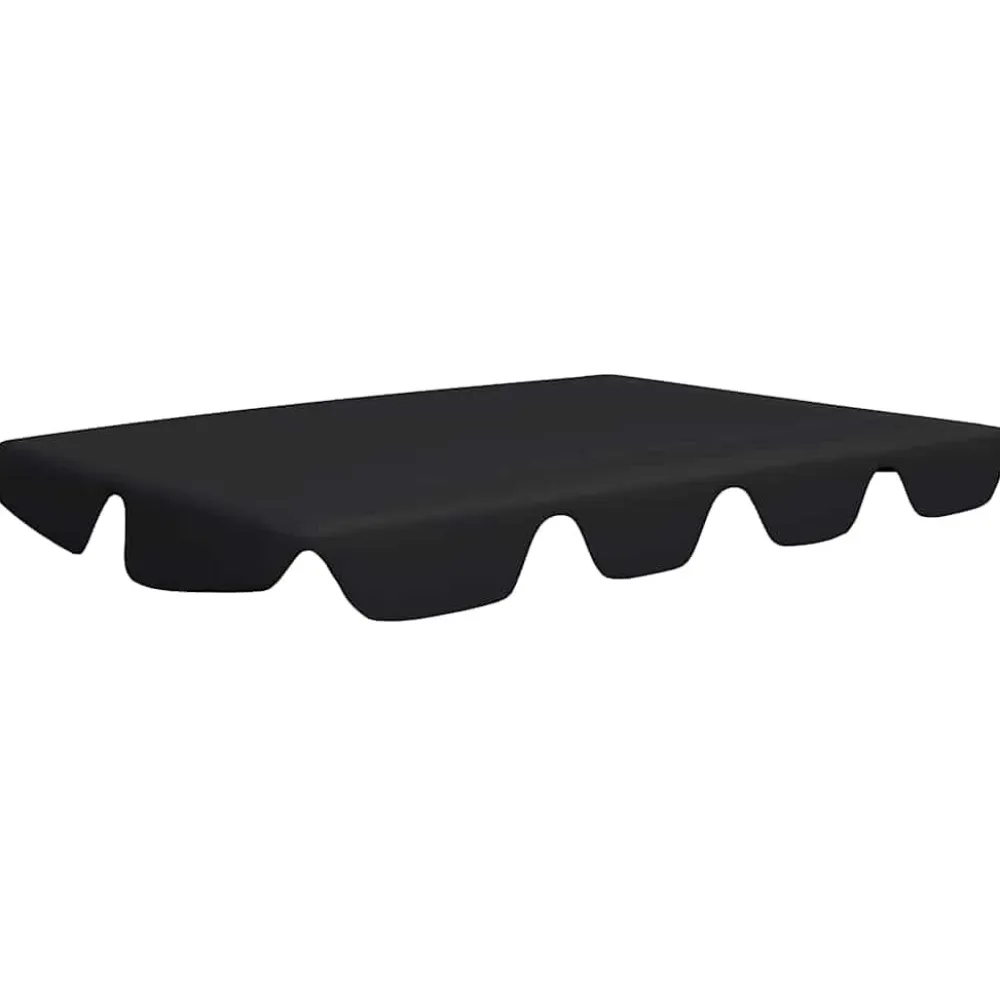 New FinePRICE Puutarhakeinun Vaihtokatos musta 188/168x145/110 cm (12093)