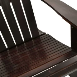 Clearance FinePRICE Puutarhakeinutuoli ruskea