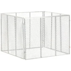FinePRICE Puutarhakomposti 100x100x77 cm galvanoitu rauta (46150)