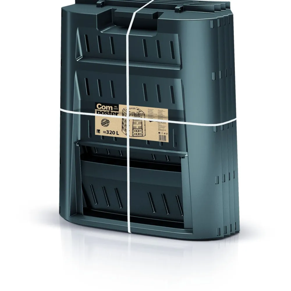 Discount AB Polar Puutarhakompostori Compo 320 L musta