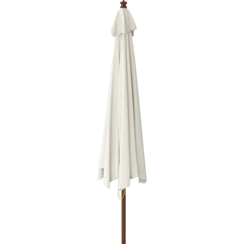 Outlet FinePRICE Puutarhan aurinkovarjo puutolppa antrasiitti 400x273 cm