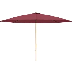 Outlet FinePRICE Puutarhan aurinkovarjo puutolppa antrasiitti 400x273 cm