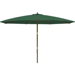 Outlet FinePRICE Puutarhan aurinkovarjo puutolppa antrasiitti 400x273 cm