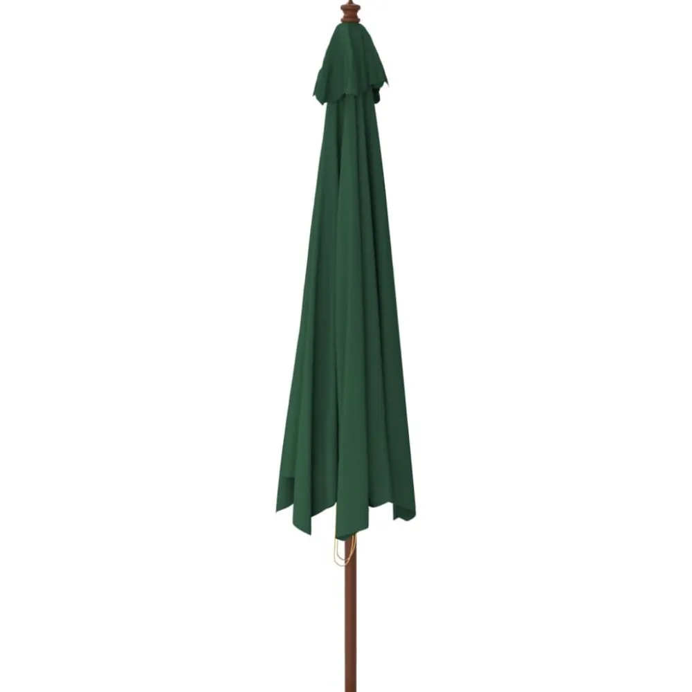 Outlet FinePRICE Puutarhan aurinkovarjo puutolppa antrasiitti 400x273 cm
