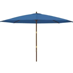 Outlet FinePRICE Puutarhan aurinkovarjo puutolppa antrasiitti 400x273 cm