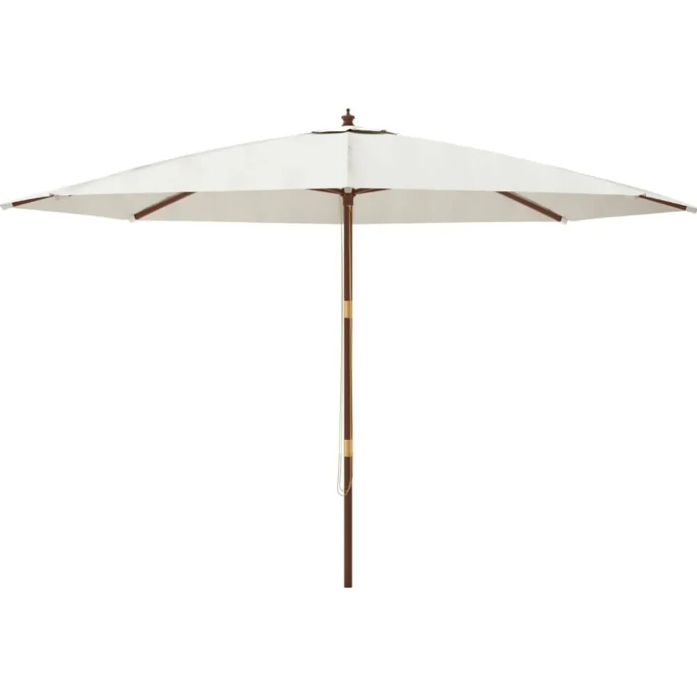 Outlet FinePRICE Puutarhan aurinkovarjo puutolppa antrasiitti 400x273 cm