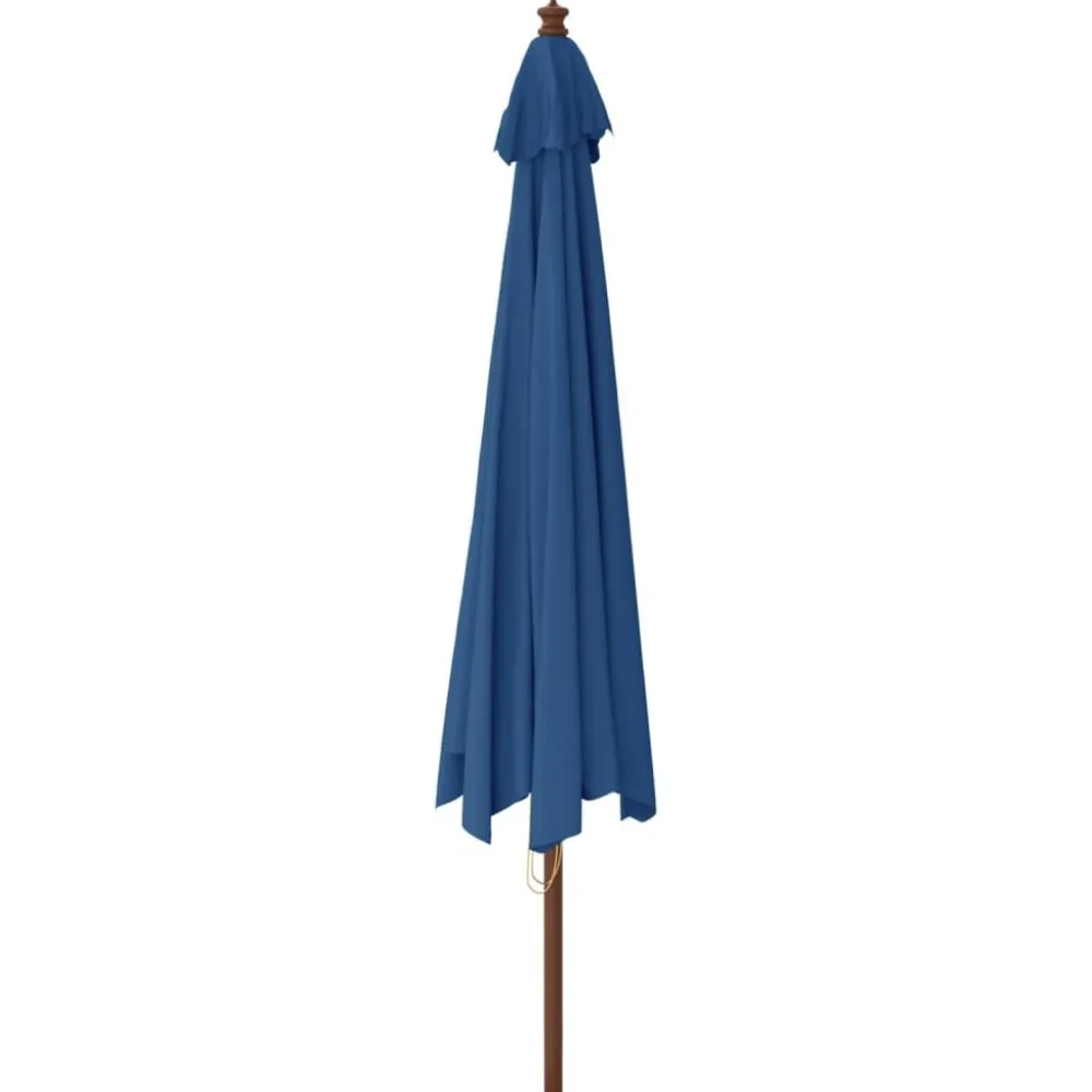 Outlet FinePRICE Puutarhan aurinkovarjo puutolppa antrasiitti 400x273 cm