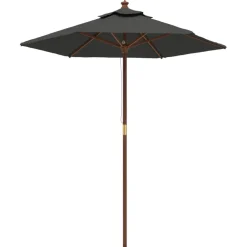 Online FinePRICE Puutarhan aurinkovarjo puutolppa vihreä 196x231 cm