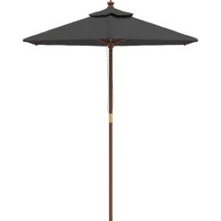 Online FinePRICE Puutarhan aurinkovarjo puutolppa vihreä 196x231 cm