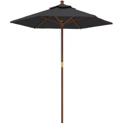 Online FinePRICE Puutarhan aurinkovarjo puutolppa vihreä 196x231 cm