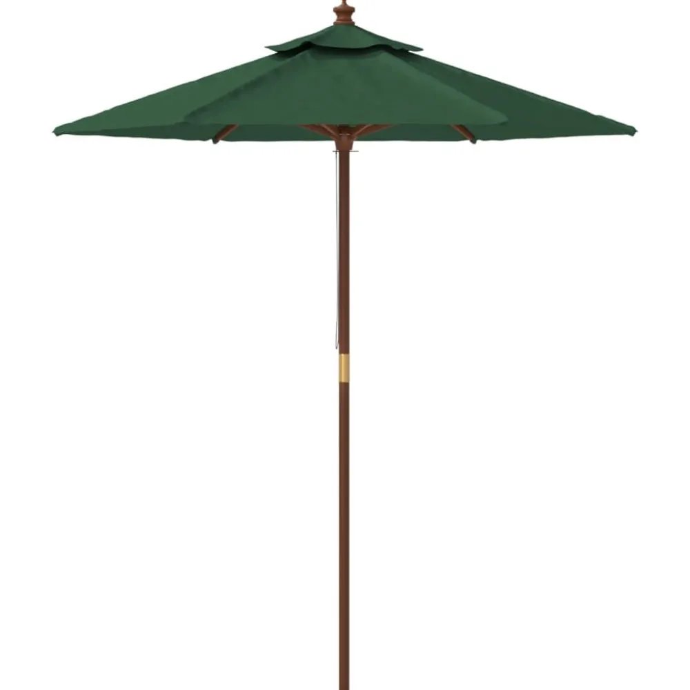Online FinePRICE Puutarhan aurinkovarjo puutolppa vihreä 196x231 cm