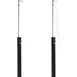 FinePRICE Puutarhan aurinkovoimasuihku musta 215 cm 8 l