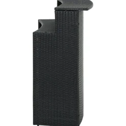 Discount FinePRICE Puutarhan baaripöytä, musta, 120x55x110 cm, polyrottinki