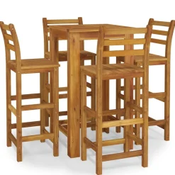 New FinePRICE Puutarhan bistrosarja 5-osainen täysi akasiapuu (54389)